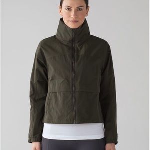 Lululemon Jacket, Army Green, size 12, Like New